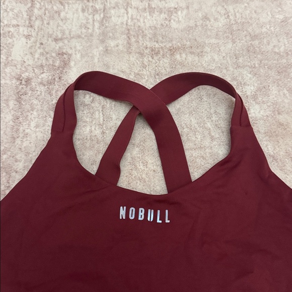 NOBULL Women's burgundy Sports Bra Size Medium - Picture 5 of 9